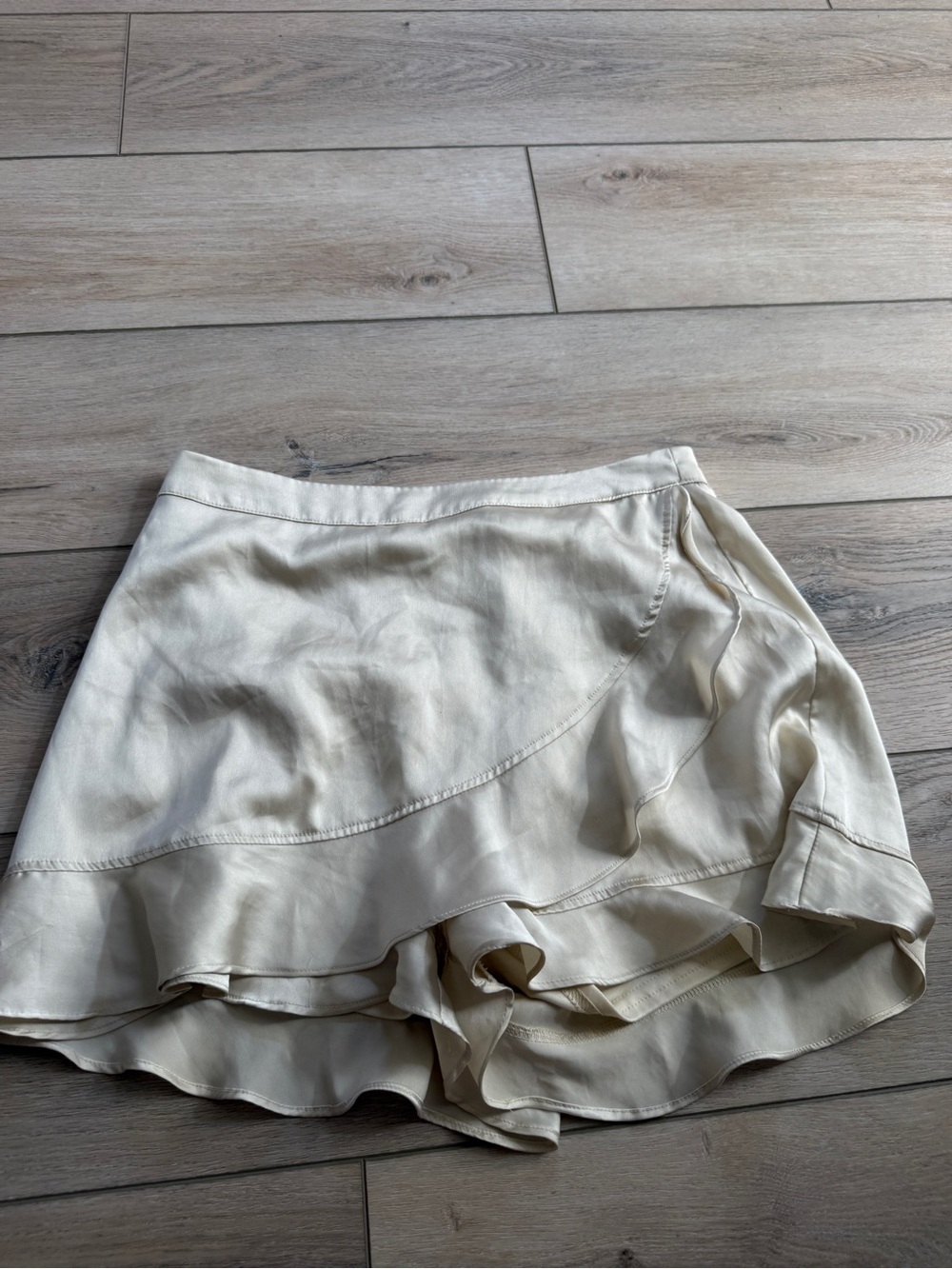 Altar'd State Cream Ruffle Skort
